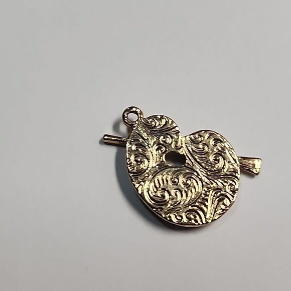 1928 Brand Gold Artist Palette Pendant/charm with Multicolor Gems - Picture 2 of 3